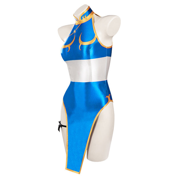 Street Fighter Chun Li Cosplay Swimwear Costume Summer Costume