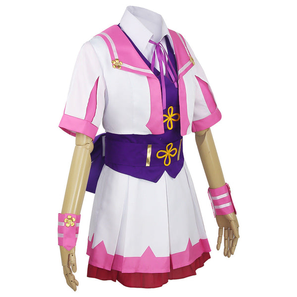 Uma Musume: Pretty Derby Special Week Whole Set Cosplay Costume+Wigs+Boots