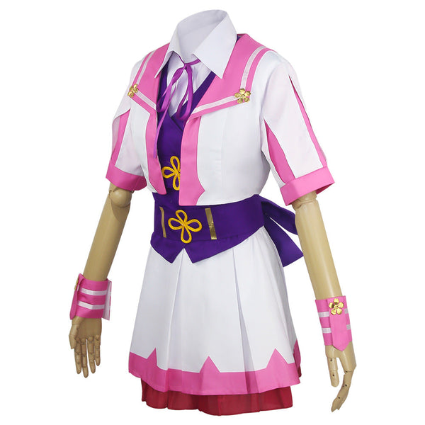 Uma Musume: Pretty Derby Special Week Whole Set Cosplay Costume+Wigs+Boots