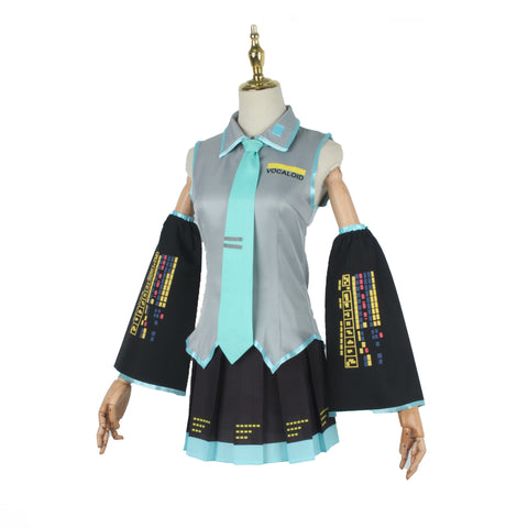 Vocaloid Hatsune Miku Initial Cosplay Costume Halloween Costume Outfit