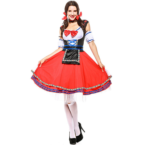 Women Oktoberfest Bavarian Beer Festival Costume Party Waitress Maid Costume