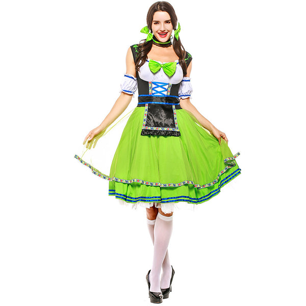 Women Oktoberfest Bavarian Beer Festival Costume Party Waitress Maid Costume