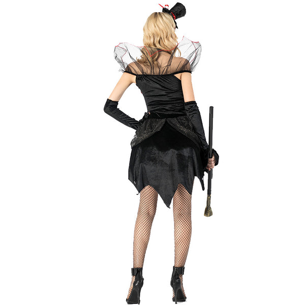 Women Vampire Witch Cosplay Costume Dress For Halloween Party Performance