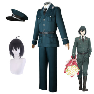 Anime Spy X Family Yuri Briar Whole Set Cosplay Costume Uniform With Wigs and Hat Halloween Costume